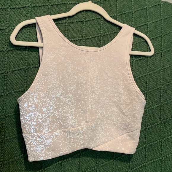 Lululemon Cropped Tank with reflective pattern - Picture 2 of 5